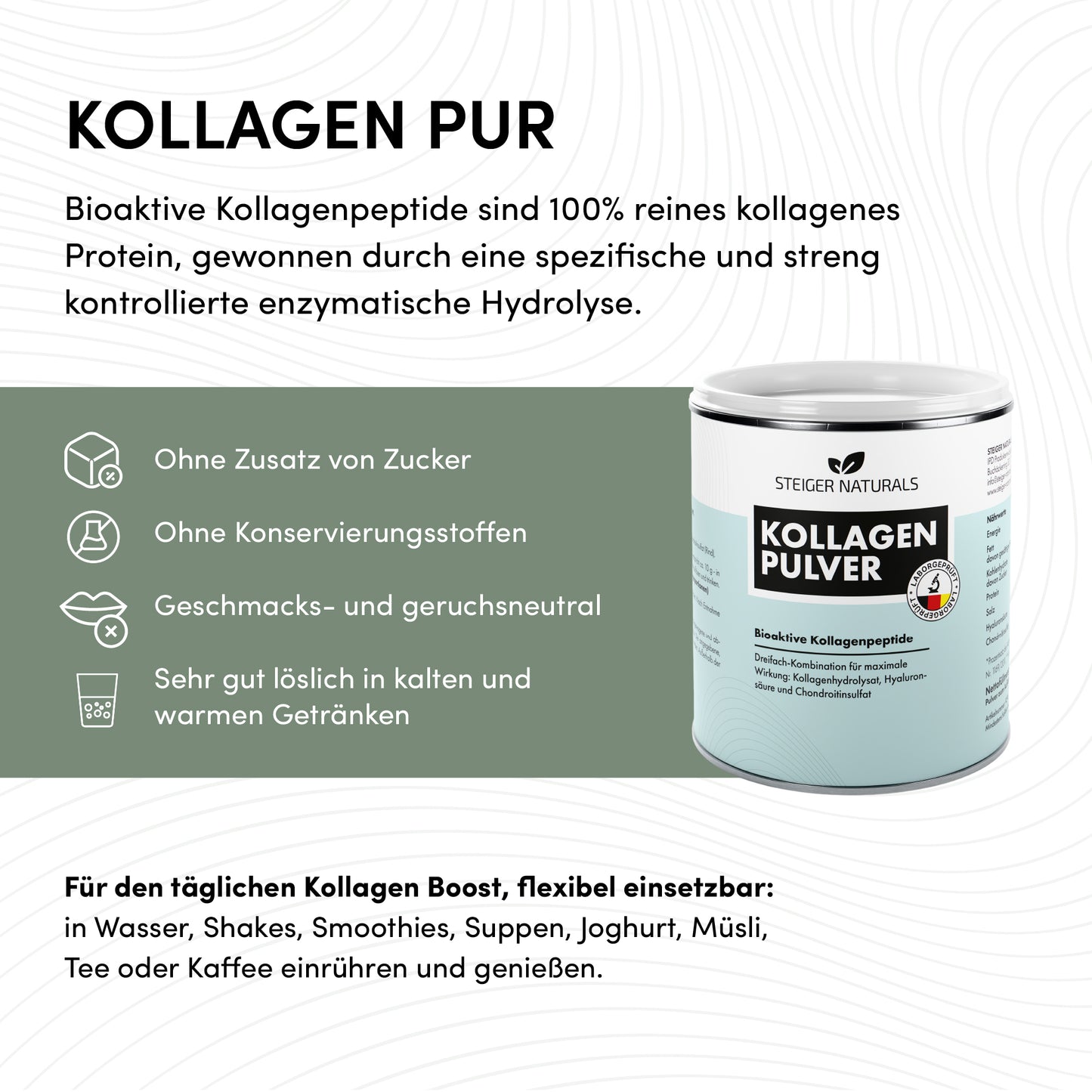 Kollagenpulver Bioaktive Kollagenpeptide